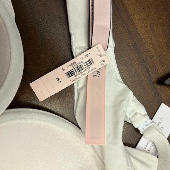NWT Victoria's Secret T-Shirt Lightly Lined Full Coverage Bra Women 36C White - Picture 13 of 16